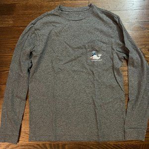 Vineyard Vines Long Sleeve Tee with Snowman